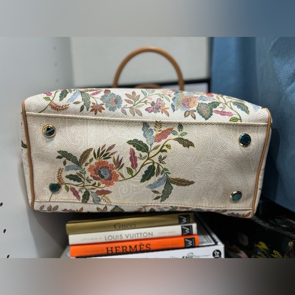 🌟RARE!!🌟Authentic ETRO Paisley Floral Boston Bag RARE with COA - Picture 6 of 15
